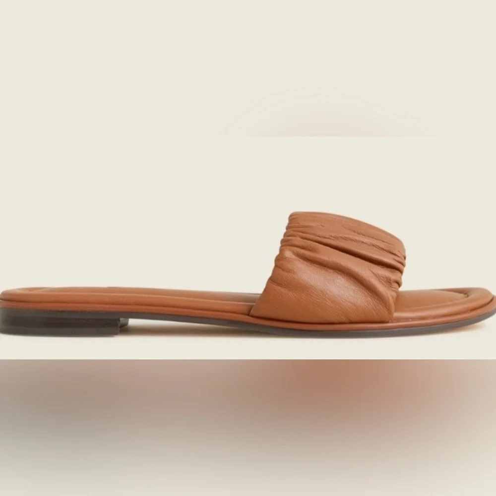 J. Crew Menorca Scrunchie-Strap Slides - Picture 2 of 15